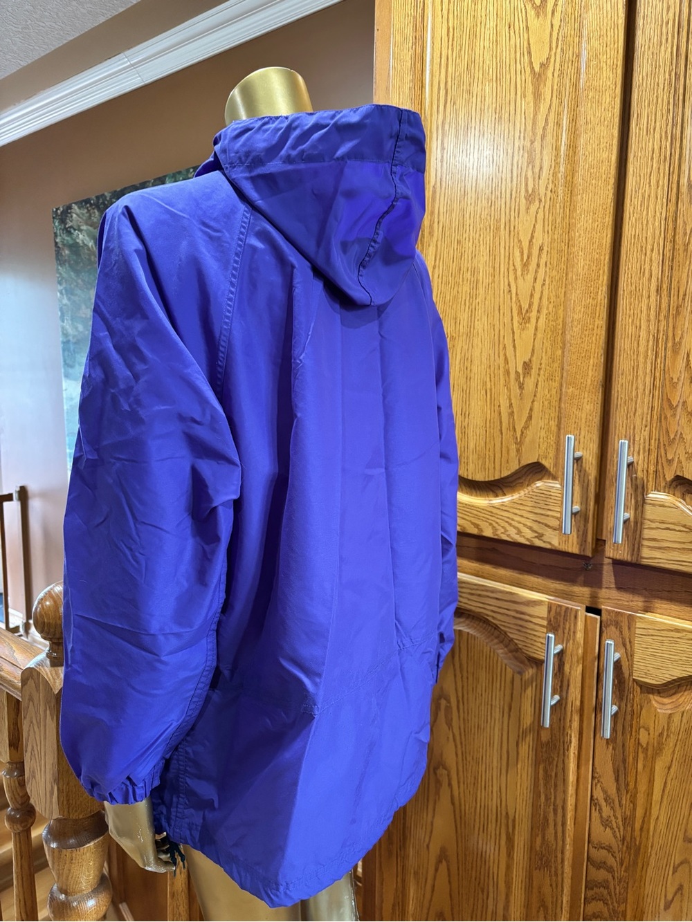 Vintage Nylon Purple Hooded Anorak Lakewood’s Bay - Picture 4 of 8
